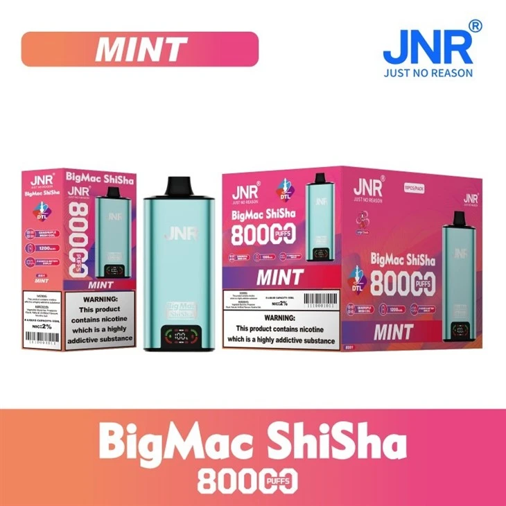 JNR Big Mac Shisha 80000 Puffs factory