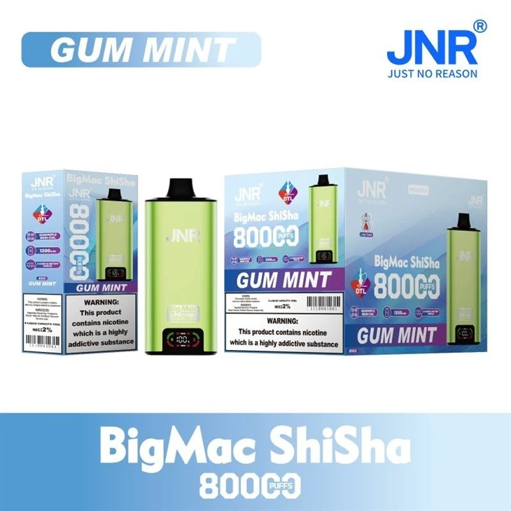 JNR Big Mac Shisha 80000 Puffs high quality