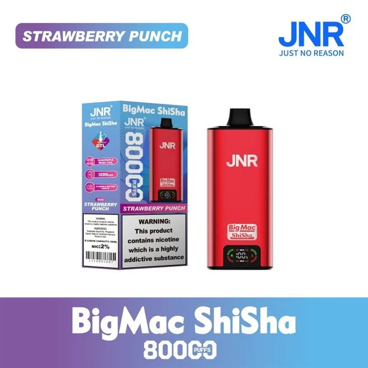 JNR Big Mac Shisha 80000 Puffs price