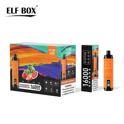منتج جديد: سيجارة إلكترونية ELF BOX SHISHA 16000 للاستخدام مرة واحدة