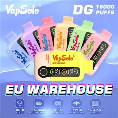 لماذا أصبح Vapsolo DG 18000 Puffs المنتج المفضل لعشاق Vape في أوروبا؟