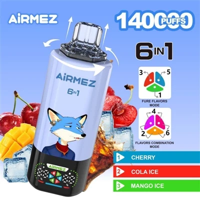 Airmez 6-in-1 140000: إعادة تعريف أداء وتجربة السجائر الإلكترونية التي تستخدم...