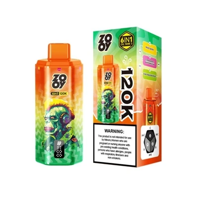 ZOOY 120K 6IN1: سجائر إلكترونية فاخرة متعددة-نكهات يمكن التخلص منها-للاستخدام...