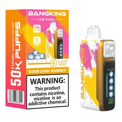 BANGKING ICE COOL 60K عالي السعة - مبخر إلكتروني للثلج قابل لإعادة الشحن وقاب...