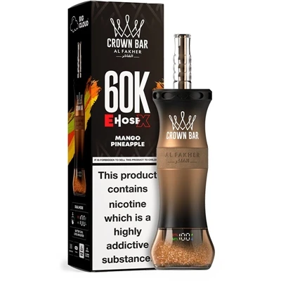 AL Fakher Crown Bar EHOSE X 60K: شكل جديد ناضج من الفيب عالي السعة القابل للتصرف