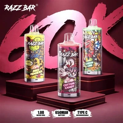 Razz Bar 60000: بداية حقبة جديدة من السجائر الإلكترونية عالية السعة-التي تستخ...