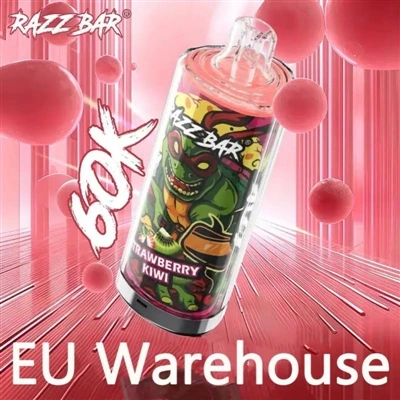Razz Bar 60000: خيار جديد للسجائر الإلكترونية عالية السعة-التي تستخدم لمرة وا...