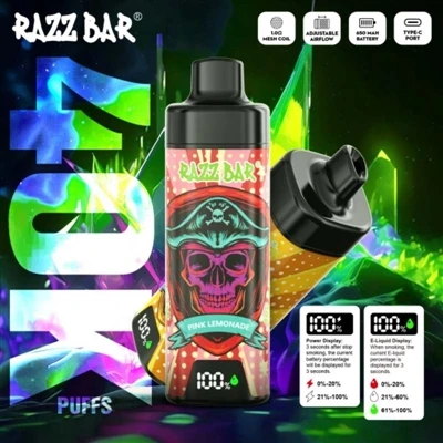 سيجارة Razz Bar 40K الإلكترونية -للاستخدام مرة واحدة: تجربة جديدة ذات سعة عال...