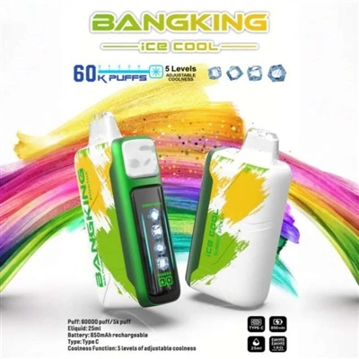 BANGKING ICE King COOL 60K: معيار جديد للسجائر الإلكترونية التي تستخدم لمرة و...