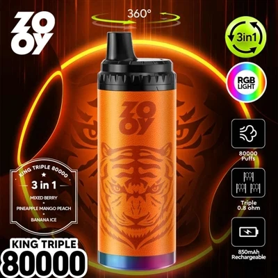 ZOOY KING 3-في-1 80000 سيجارة إلكترونية قابلة للنفخ -: وضع معيار صناعي جديد ب...