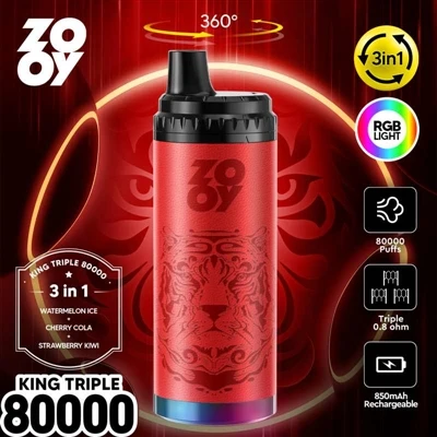 ZOOY KING 3-in-1 80000 Puff Disposable Vape: الابتكار التكنولوجي والتحليل الم...