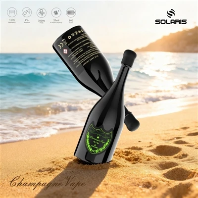 سيجارة SOLARIS Champagne 30000 Puffs 30K E-: عندما يلتقي عدد النفخات العالي ب...