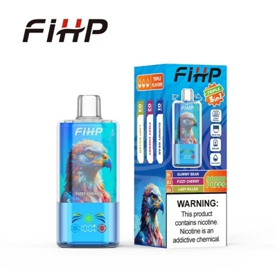 FIHP 90000 Triple 3in1: استمتع بتجربة vaping مُرضية مع ثلاث نكهات مختلفة في ج...
