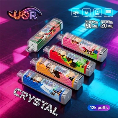 UOR CRYSTAL 12K: تجربة احترافية في مجال الـvape القابل للتصرف