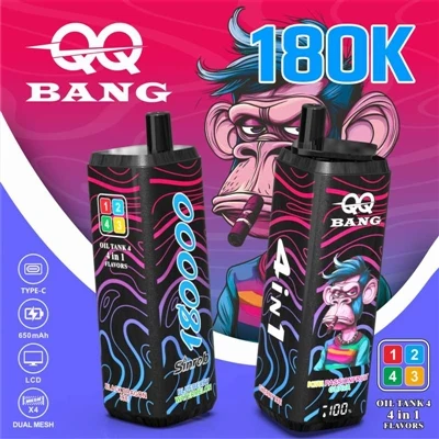 QQ BANG 180K – الرائد الجديد في مجال السجائر الإلكترونية المتعددة النكهات الت...