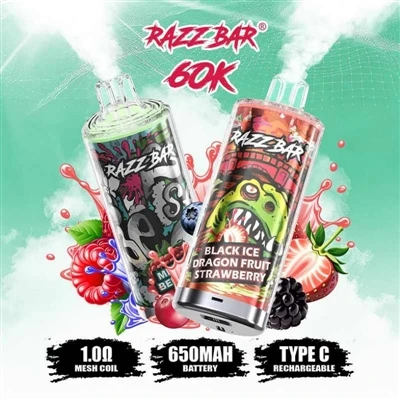 Razz Bar 65K+ Puffs Vape: جهاز يأخذ 