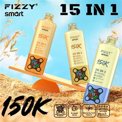 FIZZY SMART 15 IN 1 150K: أكثر من مجرد نكهات متعددة، فهو يزيل 