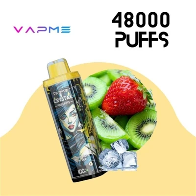 VAPME CRYSTAL 48000: سيجارة إلكترونية -عالية السعة يمكن التخلص منها-مناسبة حق...