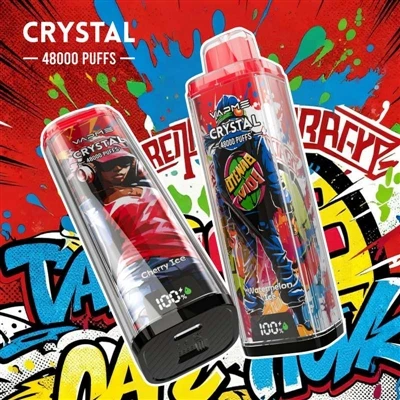 VAPME CRYSTAL 48000: سيجارة إلكترونية -عالية السعة يمكن التخلص منها-مناسبة حق...