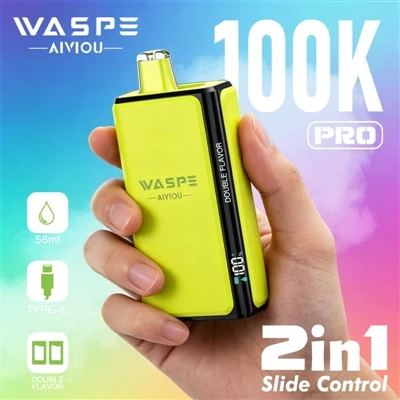 Waspe Double Flavor 100K Pro: عندما يبدأ الـvaping بقول لا لـ 