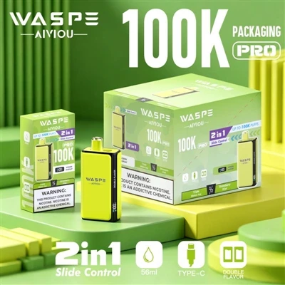 Waspe Double Flavor 100K Pro: عندما تبدأ الـvapes التي تستخدم لمرة واحدة في ق...