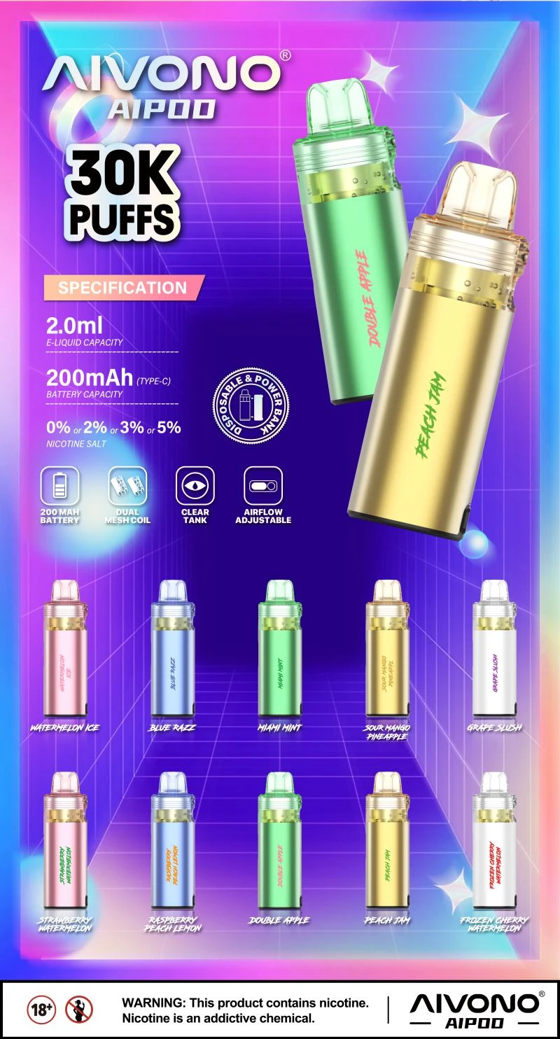 AIVONO AIPOD 30000 taste list
