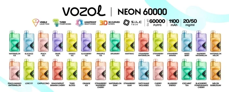 vozol-neon-60000-flavor-listvozol Neon 60K
