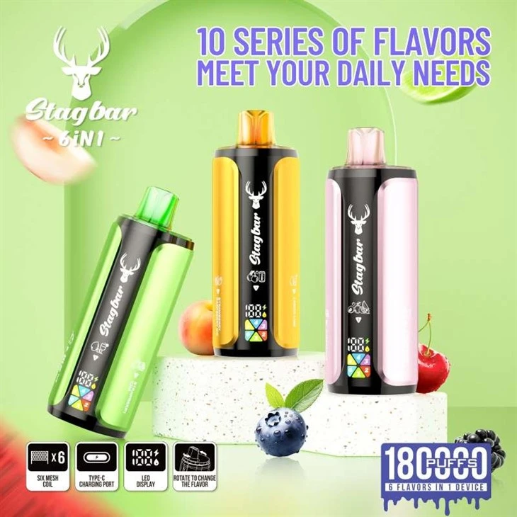 StagBar 180K Puff 6in1 high quality