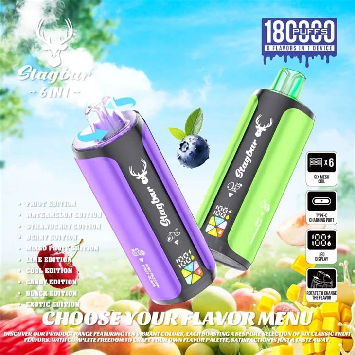 StagBar 6in1 180K Puffs